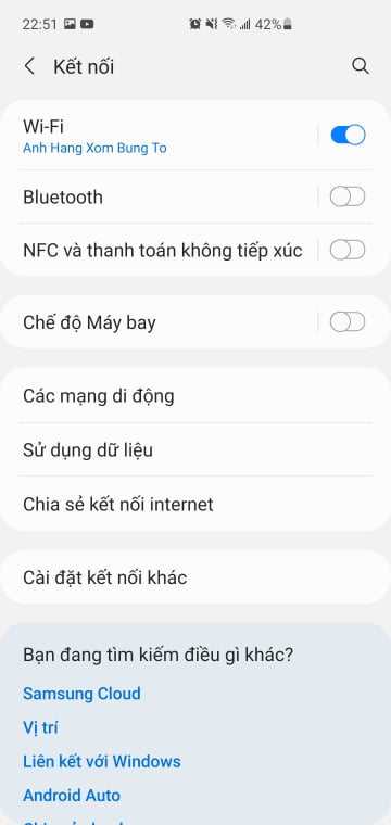 Cách bật chuyển vùng dữ liệu trên android 1