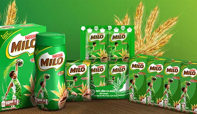 Các sản phẩm sữa Milo