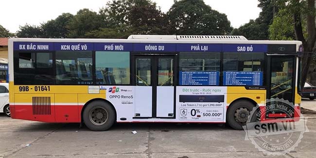 Chiến dịch quảng cáo trên xe bus FPT shop
