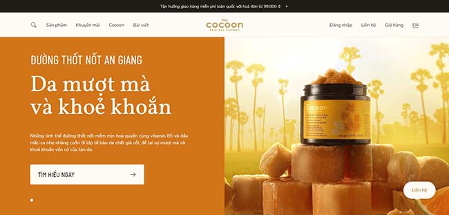 Trang web Cocoon Việt Nam