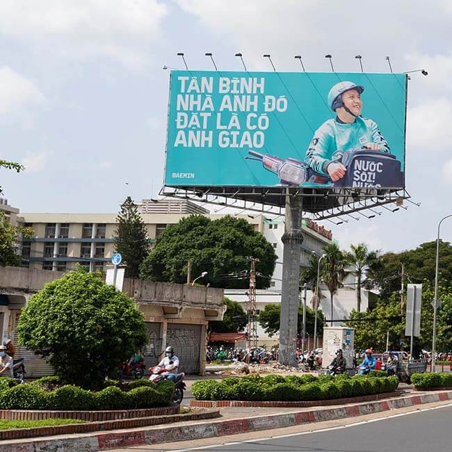Quảng cáo ngoài trời của baemin tại quận Tân Bình