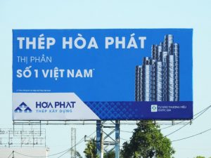 Pano quảng cáo thép Hòa Phát