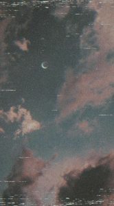 Hình ảnh buồn về bầu trời và ánh trăng